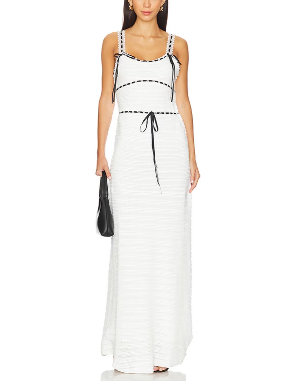 For love & lemons Mayfair Maxi Dress in White size small